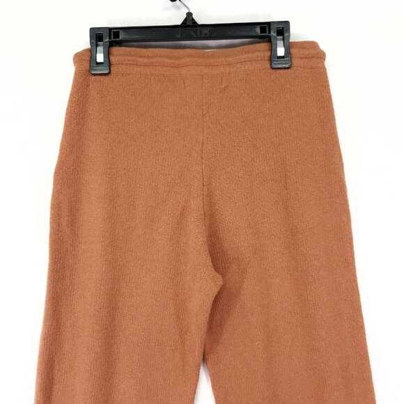 Naadam Cashmere Coffee Yarn Pant Size XXS Wide Leg Brown Soft Luxury Drawstring - Picture 11 of 13